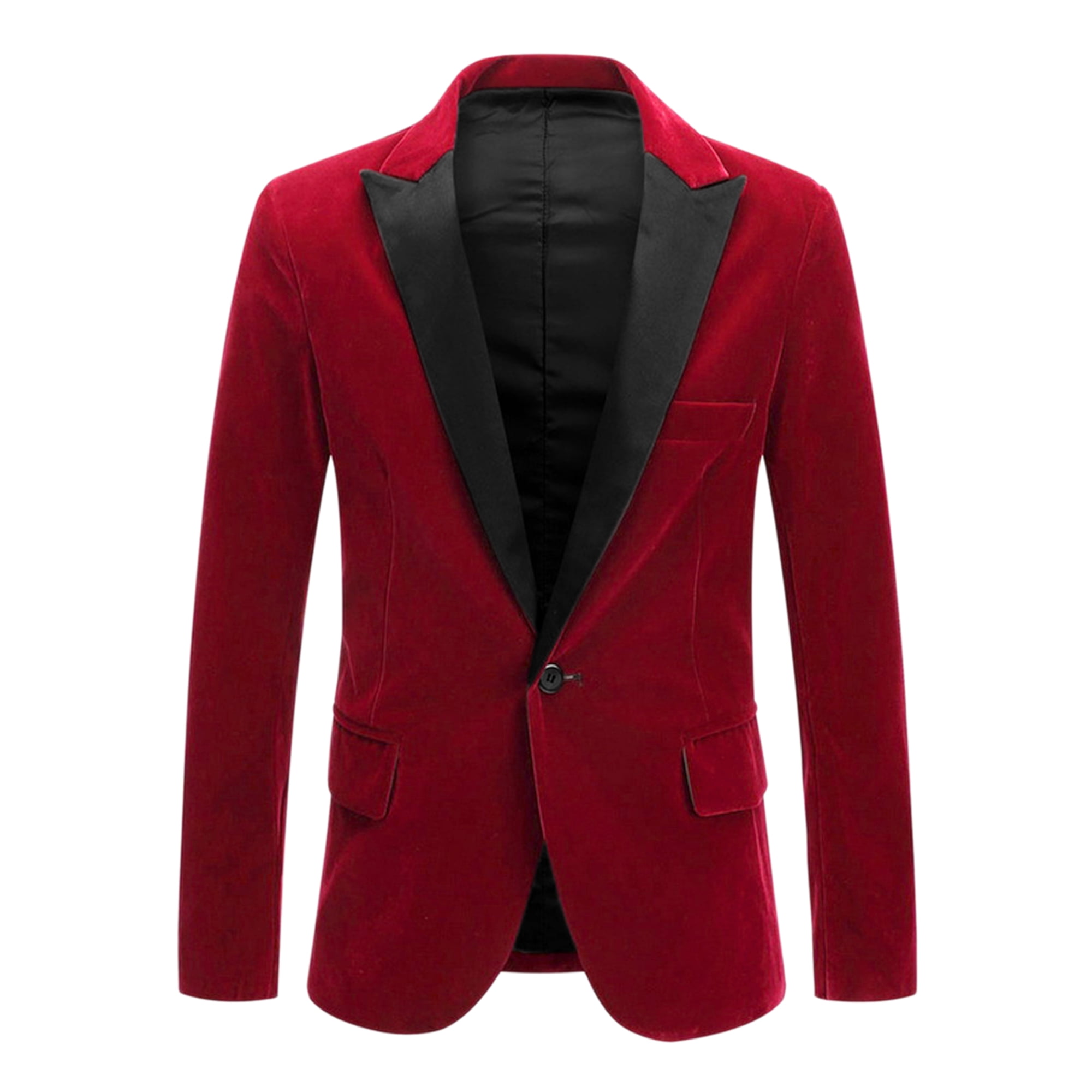 Big and tall red velvet blazer hotsell