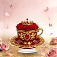 thumbnail image 5 of Romantic Heart Teacup Acrylic Decoration, Valentine's Day Gift for Her, Couples Collectible for Home and Office(A), 5 of 9