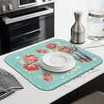 thumbnail image 3 of Dish Drying Mat for Kitchen Counter Pioneer Pink Peel Absorbent Reversible Microfiber Kitchen Countertop Protector Dishes Pad Small 16x18 Inch, 3 of 7