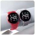thumbnail image 4 of Reloj electrónico redondo LED, tendencia de moda, reloj electrónico deportivo para estudiantes, resistente al agua y al aire libre, 4 of 5