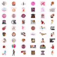 thumbnail image 4 of Pegatinas de baloncesto BulbaCraft, vinilo impermeable, 100 unidades, para niñas, 4 of 8