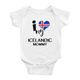 thumbnail image 1 of J'aime Ma Maman Islandaise Justaucorps pour Bébé Drapeau d'Islande, 1 of 5