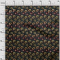 thumbnail image 2 of oneOone Cotton Poplin Fabric Leaves & Floral Block Printed Craft Fabric BTY 42 Inch Wide, 2 of 4