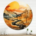 thumbnail image 3 of Designart "Bold horizon Canyon Desert VI" Landscapes Oversized Wall Clock, 3 of 5