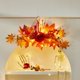 thumbnail image 5 of Corona de Halloween | Corona de otoño con calabaza y hojas | Adorno para puerta para festival de la cosecha | Decoración de mesa para Acción de Gracias en otoño, 5 of 6