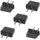 thumbnail image 1 of Juego de 5 adaptadores Convertidor de FR a EE. UU. Enchufe europeo a enchufe americano para conectar dispositivos franceses de Francia y Europa a EE. UU. para ir a Japón, Canadá, Tailandia y Taiwán, 1 of 5