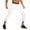 White, variant on Basketball Leggings with Knee Pads for Kids Youth 3/4 Compression Pants Capri Tights