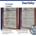 thumbnail image 6 of DeerValley Frameless Shower Door,56" - 60" W x 76" H Double Sliding Shower Door(DV-1SD053), 6 of 13