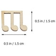 thumbnail image 2 of OULII 200 Pcs Articles d'Artisanat Puce Musicale Beige Accessoire de Note Musicale pour Projets Artistiques pour Enfants, 2 of 6