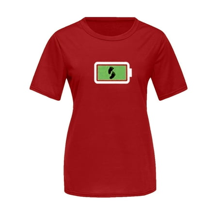 

Matching Sets for Women Summer Fashion Parent Child Clothes Mom and Baby Cute Powerful T-Shirt Holiday Travel Family Outfit Red 90