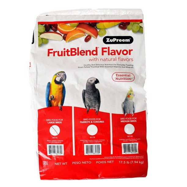 ZuPreem FruitBlend Flavor Bird Food for Large Birds