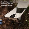 thumbnail image 3 of AOJA Outdoor Camping Chair for Adults, Folding Portable Lawn Fishing Chairs for Outdoor Support 397lbs, White, 3 of 12