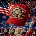 thumbnail image 4 of United States 250th Anniversary Celebration Hat, Adjustable Retro Bald Eagle Patriotic Cap for Men Women, 4 of 7