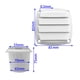 thumbnail image 4 of Manguera de aire a través de la ventilación de ventilación Ventilador de de aire, cubierta de rejilla con persiana de plástico ABS para RV, kusrkot Rejilla de ventilación de aire, 4 of 5