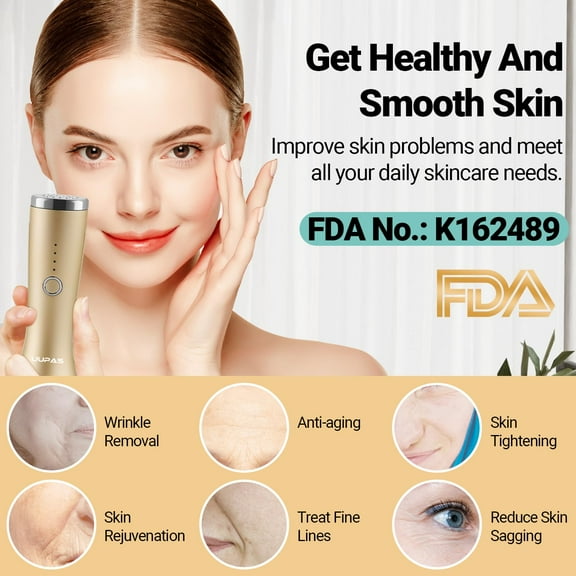 Red Light Therapy for Face - FDA Cleared - LED  Massager for Skin Tightening, Anti Aging, Wrinkle Removal