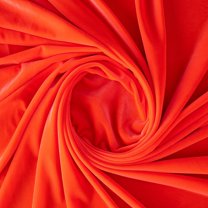 Zelouf Stretch Velvet , Sewing, DIY, Crafts Fabric by the Yard, Orange, 3 Yard