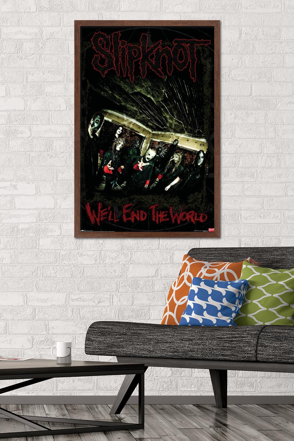 Slipknot - End The World Wall Poster, 22.375" x 34" Framed