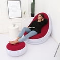 thumbnail image 4 of 1 Set Inflatable Sofa Wear Resistant Waterproof PVC Lunch Break Lounge Couch Set for Home, 4 of 12
