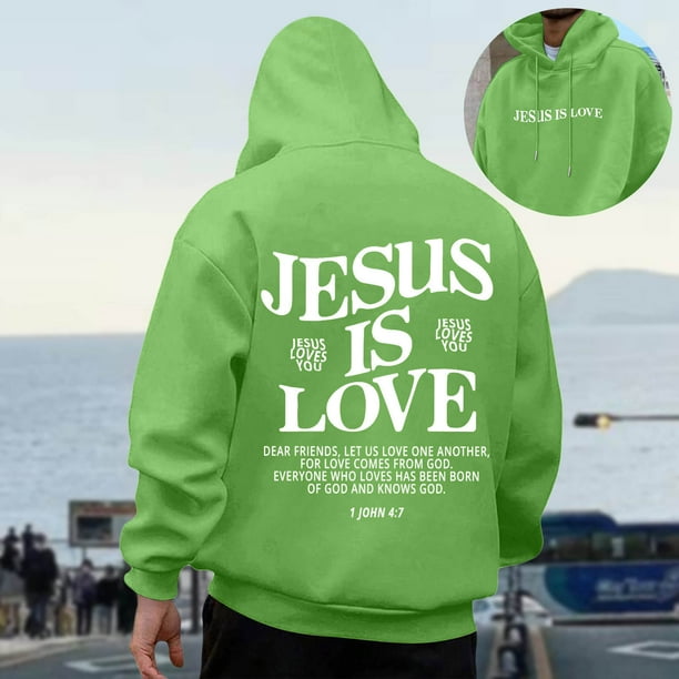 MHFRRA Sudadera con Capucha de Manga Larga para Hombre, Informal, Cómoda, con Forro, Diseño Temático para Exteriores Verde