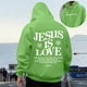 thumbnail image 1 of MHFRRA Sudadera con Capucha de Manga Larga para Hombre, Informal, Cómoda, con Forro, Diseño Temático para Exteriores Verde, 1 of 6