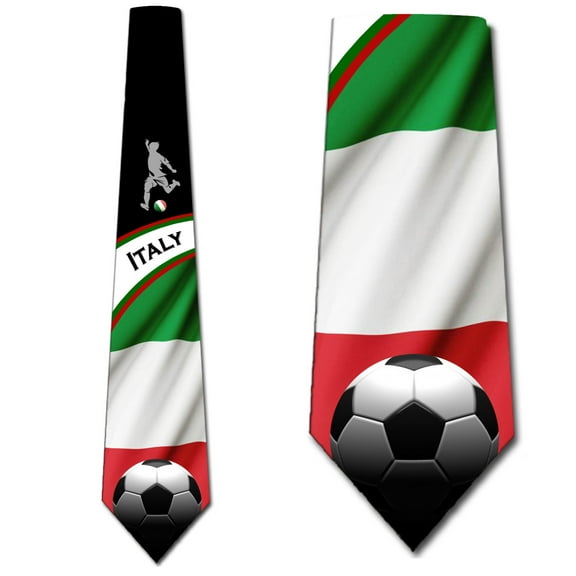 Sports Ties Mens Italy Tie Soccer Necktie by Three Rooker