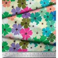 thumbnail image 3 of Soimoi Poly Georgette Fabric Artistic Flower Print Fabric by the Yard 52 Inch Wide, 3 of 3