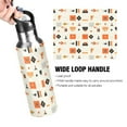 thumbnail image 4 of Yayeee 20oz Insulated Water Bottle Double Wall Stainless Steel with Flip Straw Lid, Minimalist Geometric Pattern, 4 of 7
