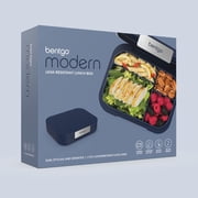 Bentgo Modern - Adult & Teen Bento Lunch Box; 3-4 Compartments, Leak-Resistant, 5.5 Cup Capacity/44 fl oz, Improved Locking Clips, Reusable, BPA-Free, Dishwasher/Microwave Safe Tray (Navy)