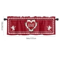 thumbnail image 2 of Valentine's Farmhouse Window Valances,54" x 18"Kitchen Valance,Rod Pocket Window Valance, 2 of 2