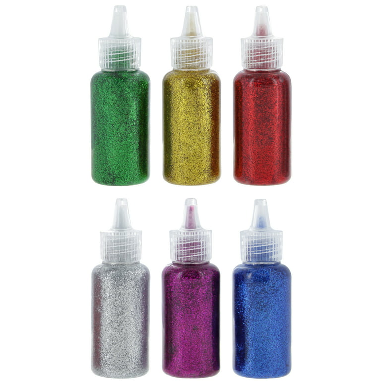 Large5Pk Super Bundle Assorted glitter glue purp,Magenta,Green,Blue&Red!