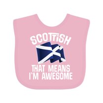 Inktastic Scottish Pride Scotland Flag Boys or Girls Baby Bib