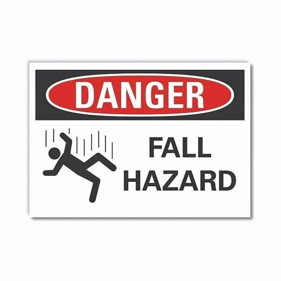 Lyle Danger Sign,7 inx10 in,Non-PVC Polymer LCU4-0253-ED_10x7