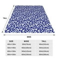 thumbnail image 6 of LNWH Blue Abstract Background Pattern Throw Blanket, Flannel Sofa Blankets for All Seasons, 50"x40", 6 of 8
