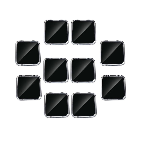10 Uds caja de almacenamiento de uñas/soporte de exhibición de punta de uñas/contenedor de almacenamiento de uñas de acrílico vacío/organizador de exh Negro Sunnimix Vitrina de uñas
