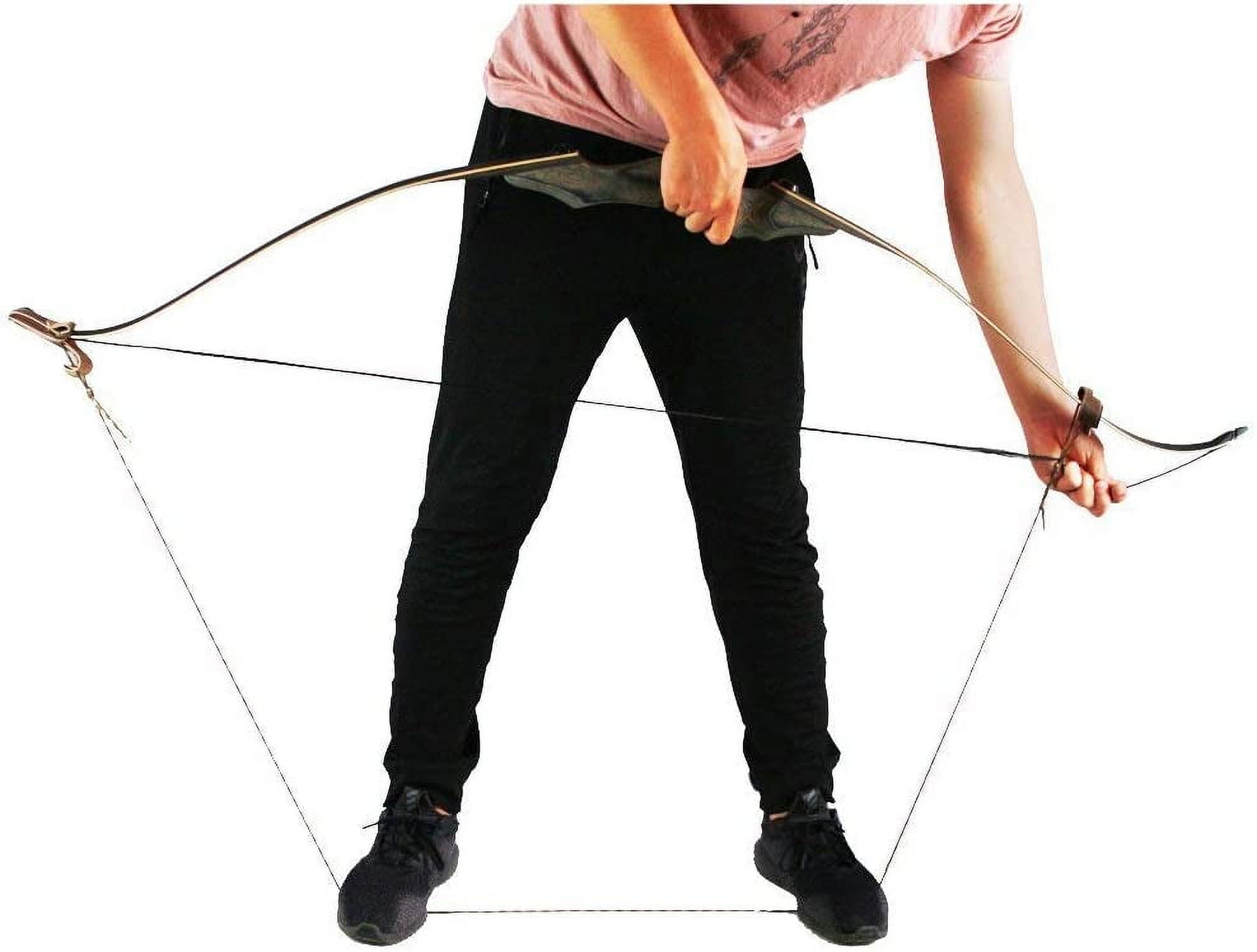 58" Takedown Wooden Riser Recurve Bow Bamboo Limbs Lightweight Right/Left Handed Hunting Target Shooting 25-65Lbs