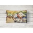 thumbnail image 2 of Carolines Treasures JMK1082PW1216 Sunset Bay Sailboat Canvas Fabric Decorative Pillow  12H x16W multicolor, 2 of 3