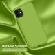 thumbnail image 4 of Funda de silicona ultradelgada y resistente a los golpes para iPhone 11, con forro de microfibra suave antiarañazos, 6,1 pulgadas, color verde Sprout., 4 of 8