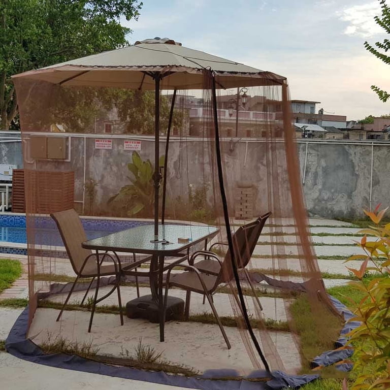 TOPRenddon 10-11ft Black Patio Umbrella Mosquito Nets, Polyester Mesh,  Universal Canopy Umbrella Netting Screen, Fit 10,11FT Outdoor Patio  Tables/Cantilever Offset Hanging Market Umbrellas - Walmart.com