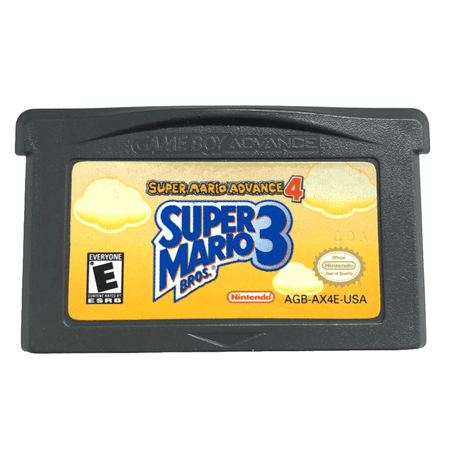 Super Mario Advance 4: Super Mario Bros. 3 Game Boy Advance Game Cartridge for GBA/GBASP/GB/GBC