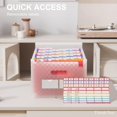 thumbnail image 4 of Organizador de archivos con forma de acordeón ThinkTex, 26 bolsillos, mensual, rosa, 4 of 6