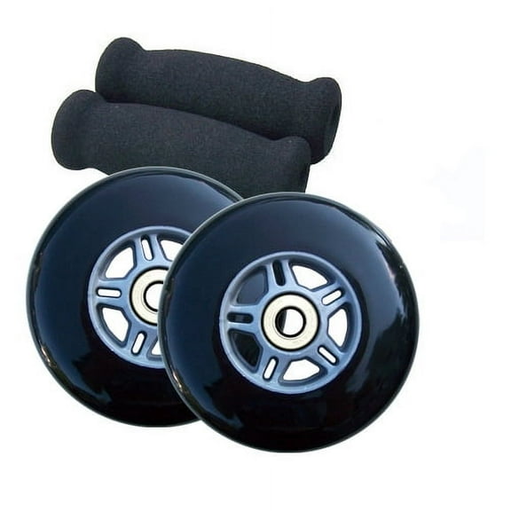 BLACK Replacement Razor Scooter WHEELS, BEARINGS, GRIPS