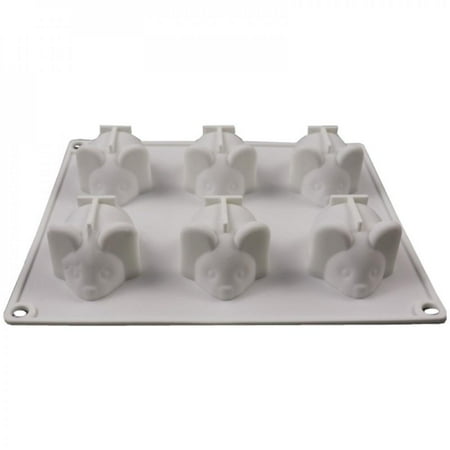 

[Big Clear!]Creative Mouse Silicone Trays DIY Candy Molds for Chocolate Candy Jelly Ice Cube Dog Treats