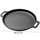 thumbnail image 3 of onlyliua para Interior/Exterior Acero Antiadherente para Pizzas y Panes Planos de Hasta 11 Pulgadas Apto para Horno y Parrilla Hasta 900 °F., 3 of 7