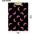 thumbnail image 3 of FMSHPON Halloween Pink Cute Bat Clipboard Hardboard Wood Nursing Clip Board and Pull for Standard A4 Letter 13x9 inches, 3 of 5