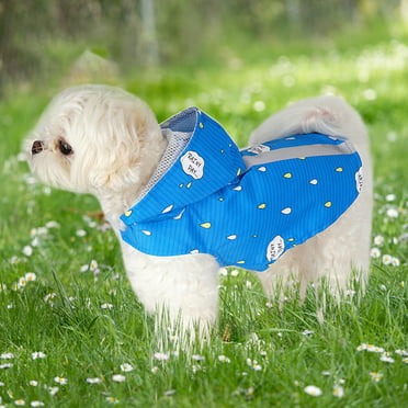 Adjustable Dog Rain Jacket with Reflective Stripes, Dog Rain Coat with ...
