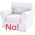 thumbnail image 5 of Cover Only! Chair is Not Included! Ektorp Tullsta Chair Cover Replacement Only Compatible for IKEA Tullsta Armchair Sofa Slipcover ! (Dark Gray Cotton), 5 of 5