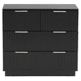 thumbnail image 5 of GZXS Modern Dresser with 4 Drawers, Chest of Drawers, Storage Organizer for Bedroom, Living Room, Black, 5 of 11