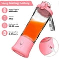 thumbnail image 5 of Portable Blender for Shakes and Smoothies USB Rechargeable 600ML Black, 5 of 5