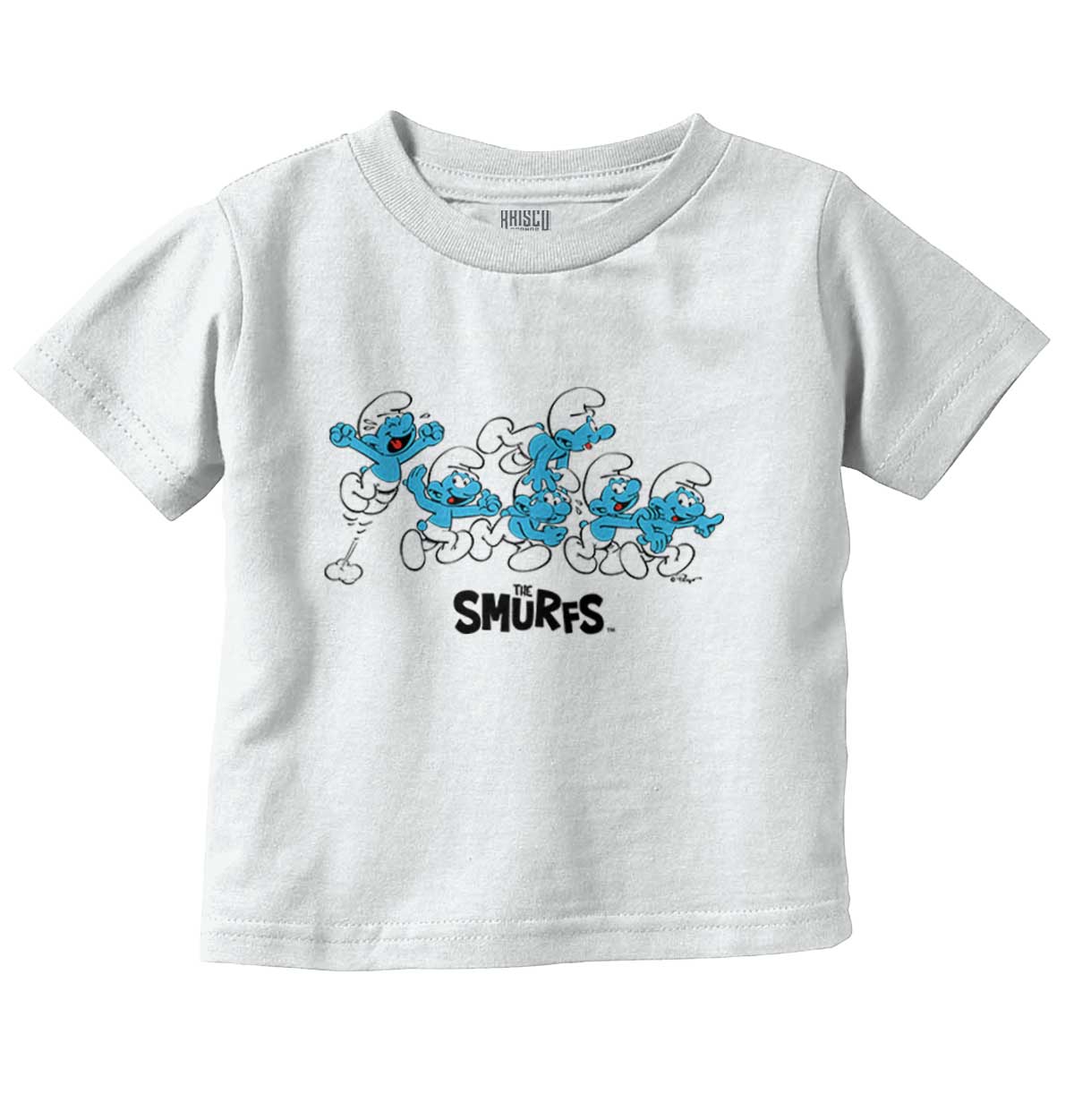 The Smurfs T-Shirt Bambini 'No Plan B' – Ufficiale, Grigio Melange, Taglie 8-10 Anni