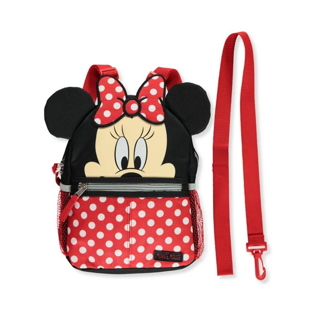 Disney Disney Minnie Mouse Polka Fun 10" Harness Backpack Walmart